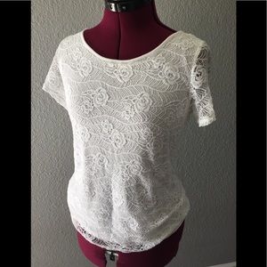 Lace floral top